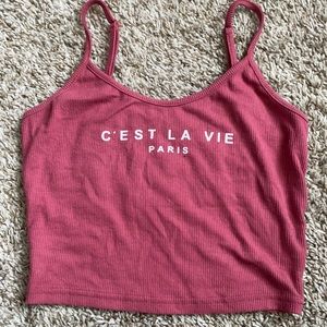 C’est la vie tank top